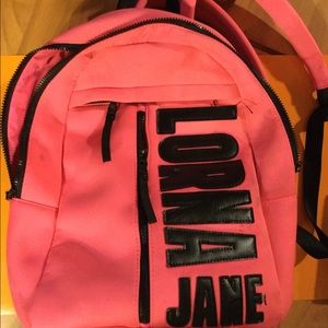 Lorna Jane Hot Pink Statement Backpack